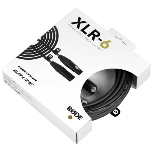 Rode XLR6M XLR Összekötőkábel 6 m Fekete