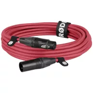 Rode XLR6M-R XLR Összekötőkábel Piros