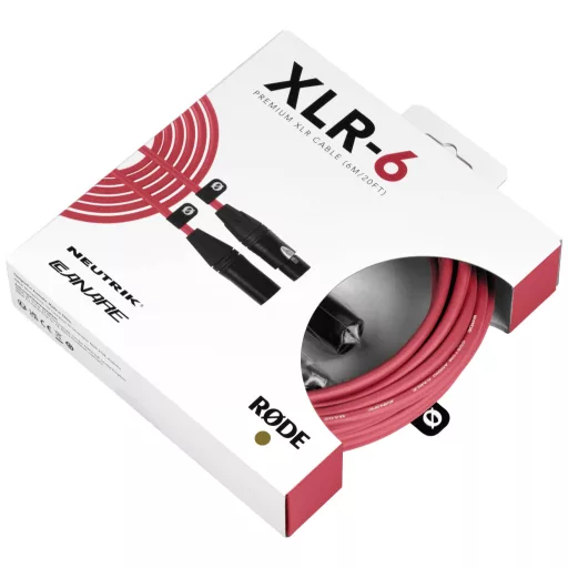Rode XLR6M-R XLR Összekötőkábel Piros