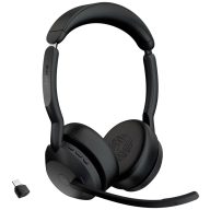   Jabra Evolve 2 55 MS Stereo On Ear headset Bluetooth® Stereo Fekete Noise Cancelling, mikrofon zajelnyomás Számítógép