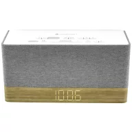  soundmaster UR630WE Rádiós ébresztőóra URH Bluetooth®, AUX, URH Ébresztő funkció Szürke, Barna