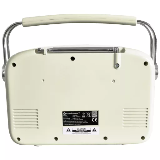 soundmaster TR480BE Akkus rádió URH URH Napelem Bézs