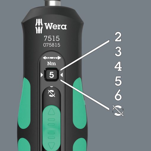 Wera 05075815001 Műhely Forgatónyomatékos csavarhúzó 1/4 (6,3 mm)