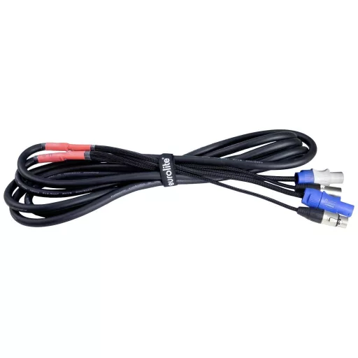 Eurolite Power-Hybrid DMX Összekötőkábel [1x XLR alj, 5 pólusú - 1x XLR alj, 5 pólusú] 1.5 m