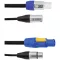 Eurolite Power-Hybrid DMX Összekötőkábel [1x XLR dugó, 3 pólusú - 1x XLR dugó, 3 pólusú] 3 m