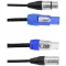 Eurolite Power-Hybrid DMX Összekötőkábel [1x XLR dugó, 3 pólusú - 1x XLR dugó, 3 pólusú] 5 m