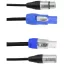 Eurolite Power-Hybrid DMX Összekötőkábel [1x XLR dugó, 3 pólusú - 1x XLR dugó, 3 pólusú] 5 m