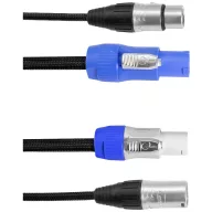   Eurolite Power-Hybrid DMX Összekötőkábel [1x XLR alj, 5 pólusú - 1x XLR alj, 5 pólusú] 5 m