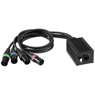   Eurolite DNK-1 DMX Kábel [1x RJ45 alj - 4x XLR dugó, 3 pólusú]