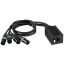 Eurolite DNK-1 DMX Kábel [1x RJ45 alj - 4x XLR dugó, 3 pólusú]