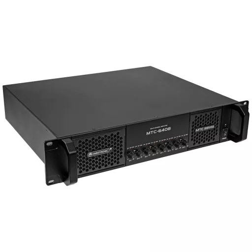 Omnitronic MTC-6408 Nagy teljesítményű erősítő RMS teljesítmény kimeneti csatornánként 4 Ohm-nál: 800 W