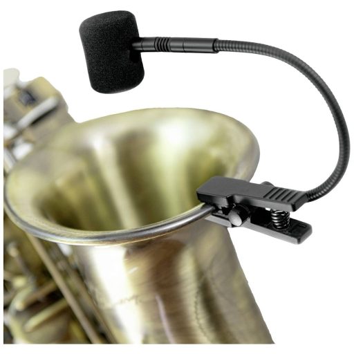 Omnitronic FAS Rátűzhető Hangszer mikrofon Átviteli mód:Analóg Csíptetővel Jack Analóg Fekete