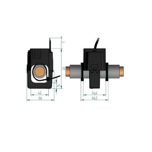 Celsa TQ 42 400/1A 0.5VA Kl. 0.5 70006-1317 Kábelátépítő áramátalakító Elsődleges áram 400 A Másodlagos áram 1 A Vezeték átvezetési átmérő:42 mm 1 db