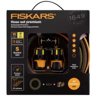   Fiskars Premium-Set 1027101 15 m 1 db Fekete, Narancs Kerti tömlő