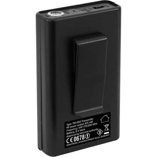 Mikrofon adó Omnitronic TM-250 Átviteli mód:Rádiójel vezérlésű