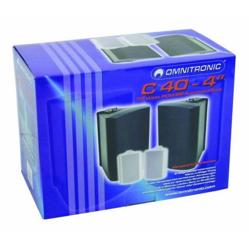 Omnitronic C-40 Passzív monitor hangfal 10 cm 4 coll 35 W 1 pár
