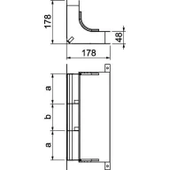   OBO Bettermann 7400665 Ív (Sz x Ma) 350.00 mm x 48.00 mm 1 db