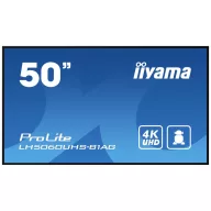   Iiyama LCD 4K UHD IPS Digital Signage kijelző EEK: G (A - G) 125.7 cm (49.5 coll) 3840 x 2160 Pixel 24/7 Beégés elleni funkció, Média lejátszás funkció,