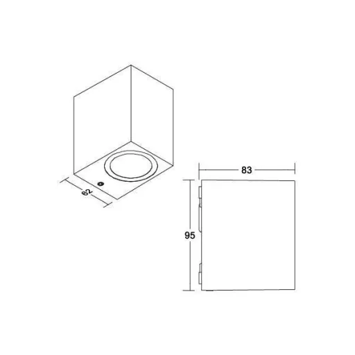 Brumberg 65232103 65232103 LED-es fali lámpa LED Szürke