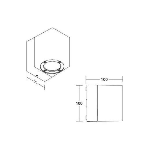 Brumberg 65231103 65231103 LED-es fali lámpa LED Szürke