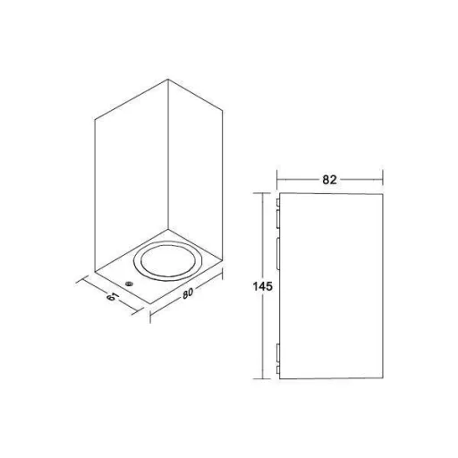 Brumberg 65233103 65233103 LED-es fali lámpa LED Szürke