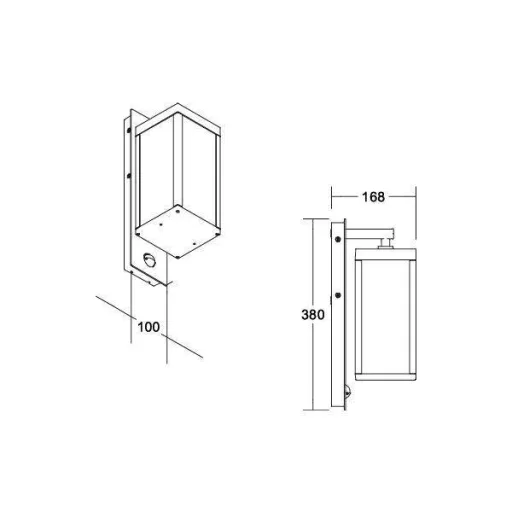 Brumberg 65171103 65171103 LED-es fali lámpa LED Szürke