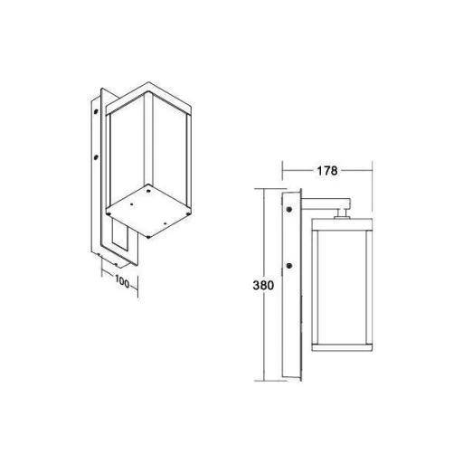 Brumberg 65172103 65172103 LED-es fali lámpa LED Szürke
