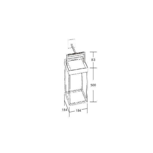 Brumberg 65312103 65312103 Napelemes kültéri állólámpa LED Fixen beépített LED-es 2.2 W Fekete