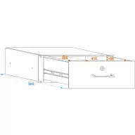 Omnitronic 30100954 19 collos rack fiók 4 ME Alumínium