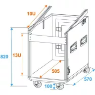   Roadinger Spezial Kombi Case Tok (H x Sz x Ma) 570 x 640 x 960 mm