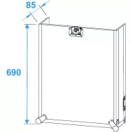   Roadinger Spezial Kombi Case Tok (H x Sz x Ma) 570 x 640 x 960 mm