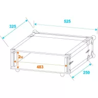 Roadinger CO DD 19 collos rack 2 ME Fa Fogantyúval