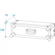 Roadinger CO DD 19 collos rack 2 ME Fa Fogantyúval