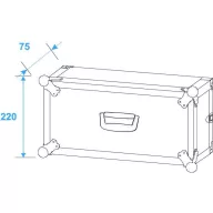 Roadinger CO DD 19 collos rack 4 ME Fa Fogantyúval