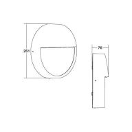 Brumberg 10137173 10137173 LED-es fali lámpa LED Fehér