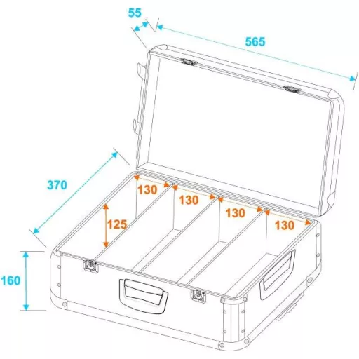 Roadinger Roadinger CD-Case 30122087 CD tok (H x Sz x Ma) 230 x 650 x 420 mm