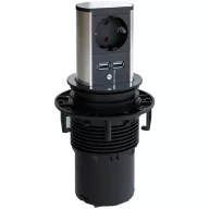 Bachmann 928017 Asztali csatlakozómező Nemesacél 1 db