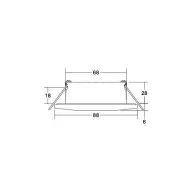   Brumberg 39253073 39253073 LED-es beépíthető lámpa LED Nélkül 5 W Fehér