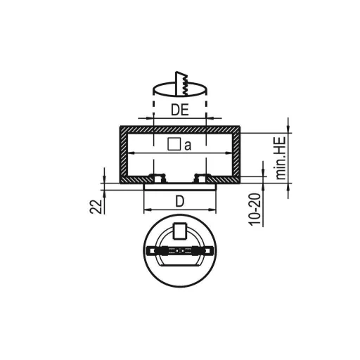 RIDI 322094 322094 LED-es mennyezeti lámpa LED Fehér