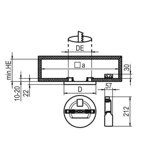 RIDI 332095 332095 LED-es mennyezeti lámpa LED Fehér
