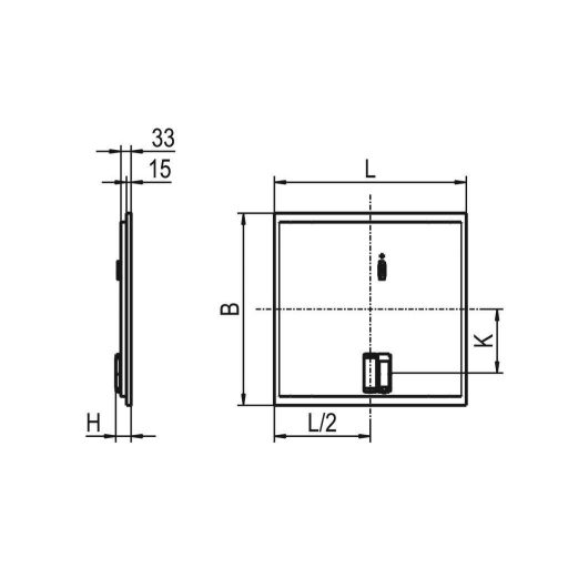 RIDI 828114 828114 LED-es beépíthető lámpa LED 25 W Fehér