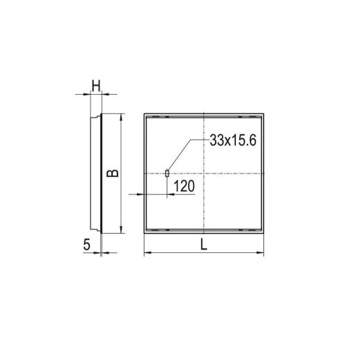 RIDI 827798 827798 LED-es beépíthető lámpa LED 30 W Fehér