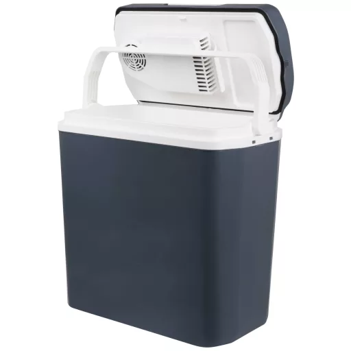 Tristar KB-7520 Hűtő- és fűtő láda EEK: E (A - G) Termoelektromos 230 V, 12 V Fekete, Szürke 20 l akár 18 °C-kal a környezeti hőmérséklet alatt