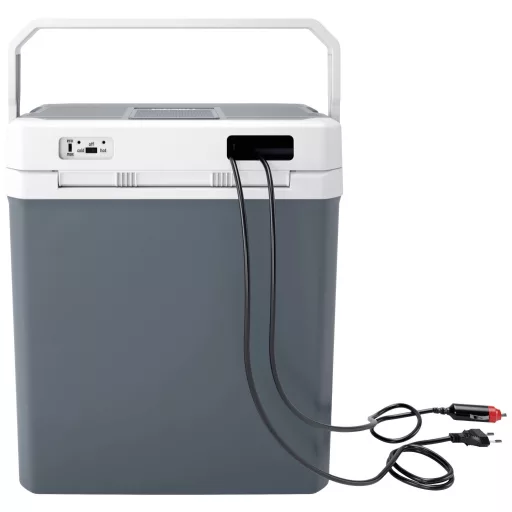 Tristar KB-7524 Hűtő- és fűtő láda EEK: E (A - G) Termoelektromos 12 V, 230 V Sötétszürke, Világosszürke 24 l 18 °C