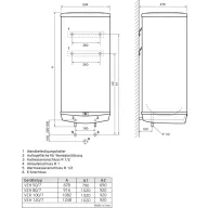   Vaillant VEH 50/7 pro VEH 50/7 pro Melegvíz tároló C (A - G)
