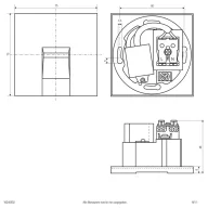   EVN W240902 W240902 LED-es fali beépíthető lámpa LED Fekete