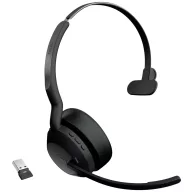  Jabra Evolve2 55 MS On Ear headset Bluetooth® Mono Fekete Noise Cancelling, mikrofon zajelnyomás Headset, Mono Telefon