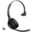 Jabra Evolve2 55 MS On Ear headset Bluetooth® Mono Fekete Noise Cancelling, mikrofon zajelnyomás Headset, Mono Telefon