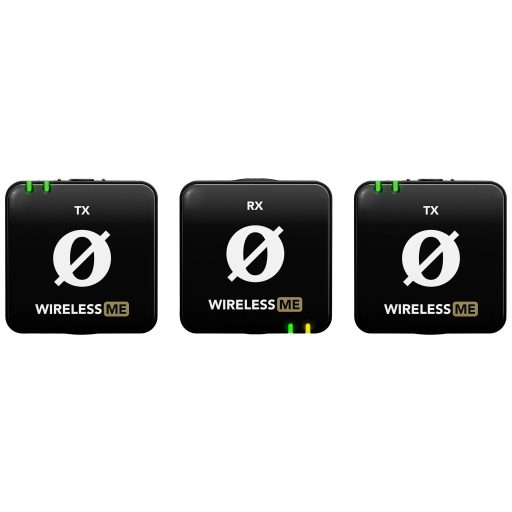Rode Wireless ME Dual Rátűzhető Mikrofon készlet Átviteli mód:Rádiójel vezérlésű Vezetékkel, Szélvédővel, Táskával, Csíptetővel USB-C® Rádiójel vezérlésű Fekete