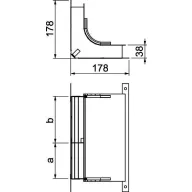   OBO Bettermann 7400637 Ív (Sz x Ma) 250.00 mm x 38.00 mm 1 db